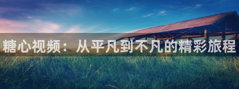 糖心vlog名字：糖心视频：从平凡到不凡的精彩旅程